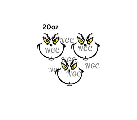 20oz grinch face
