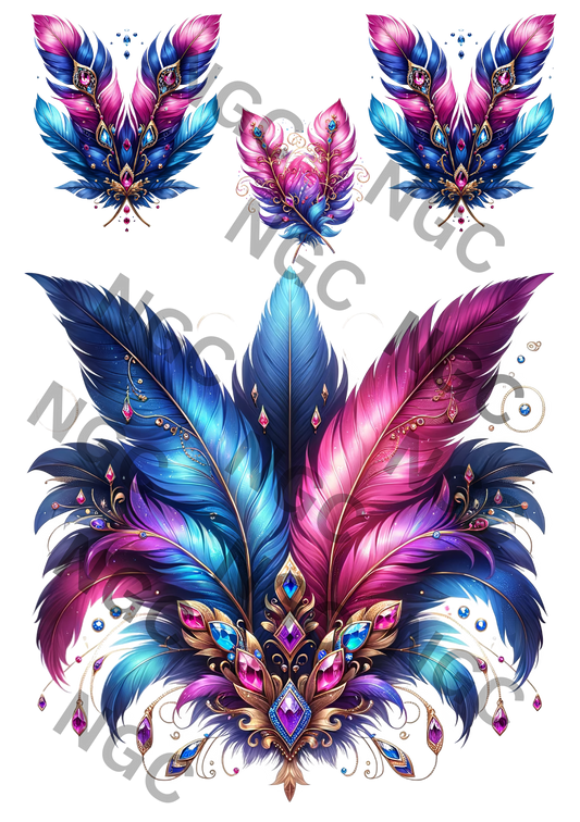 A5 Notebook feathers6