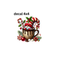 decal christmas gnome cocoa