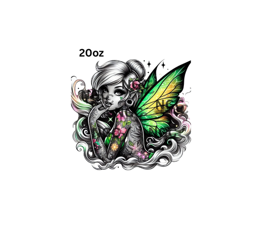 20oz tinkerbell grayscale