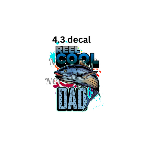 decal reel cool dad fishing