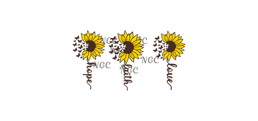 16oz inspirational sunflowers