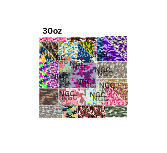 30oz camo patchwork pre cut