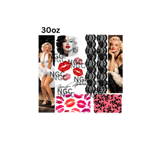 30oz marilyn monroe collage