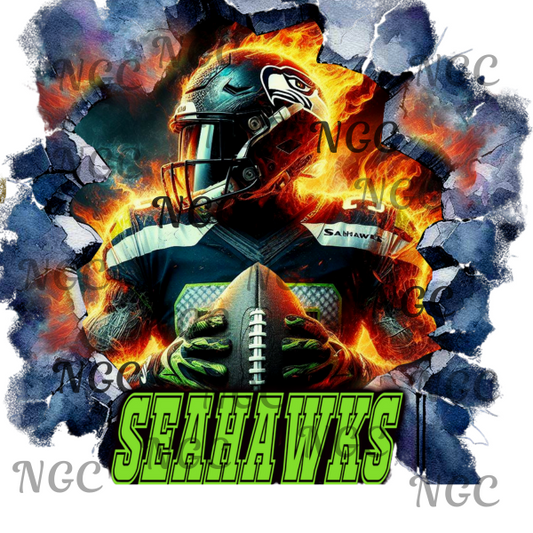 single decal seahawks