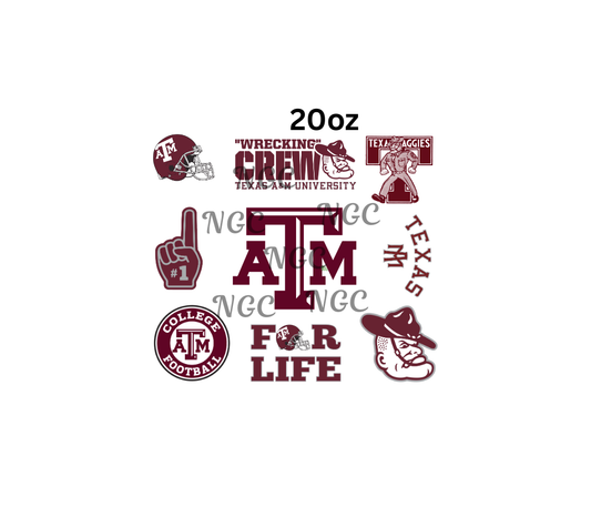 20oz texas A&M