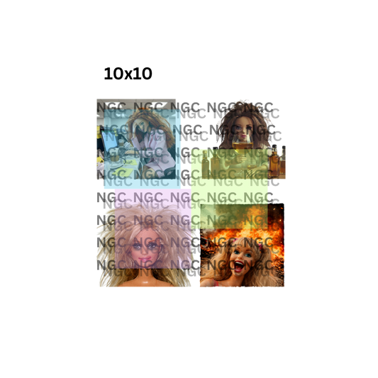 10x10 barbie faces1