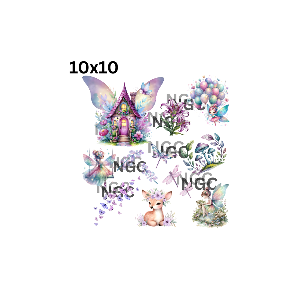 10x10 fairy element pastel