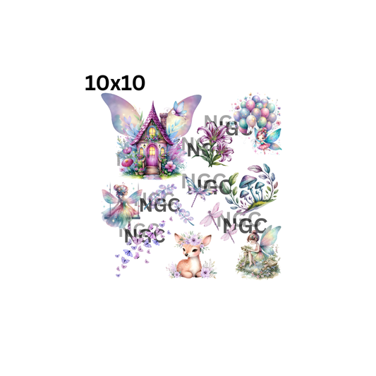 10x10 fairy element pastel