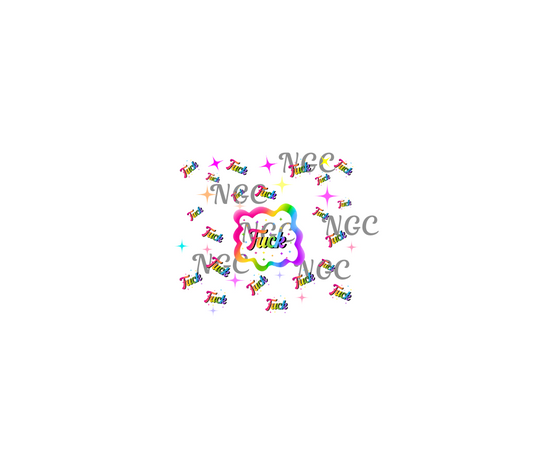 20oz swear word rainbow color