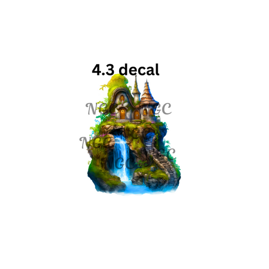 decal fairy house with waterfall2