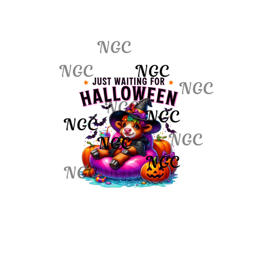 single decal waiting for halloween