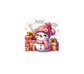 decal pink snowman4 christmas