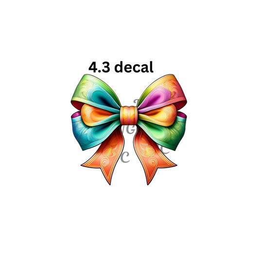 decal colorful bow2