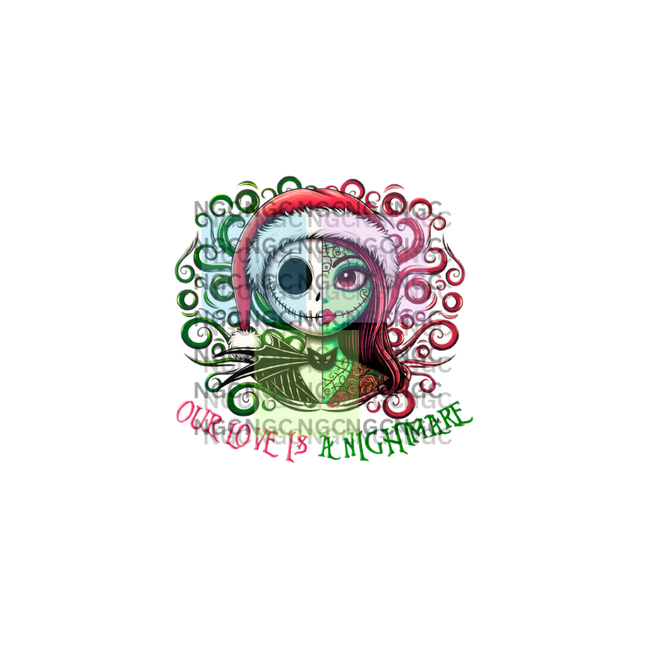 decal jack sally christmas