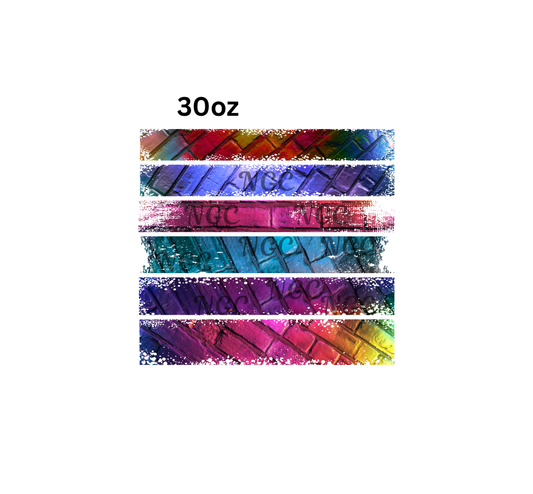 30oz distressed bricks band sheet