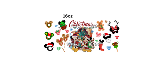 16oz mickey christmas main street