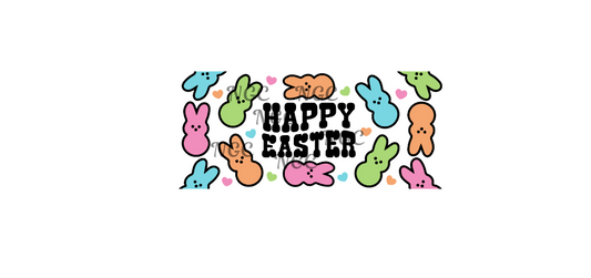 16oz happy easter with peeps
