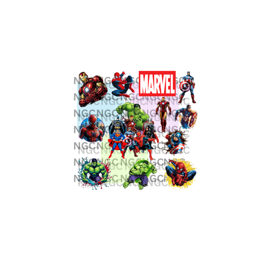 10x10 marvel super heroes