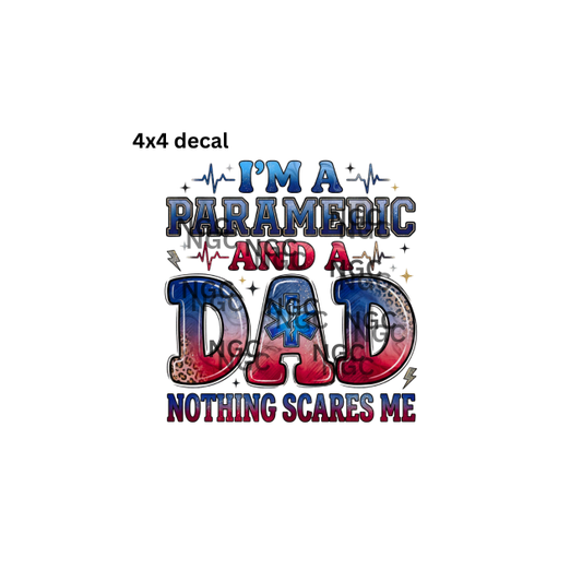decal paramedic dad
