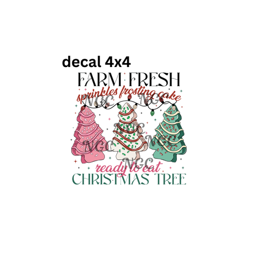 decal farm fresh snack cakes