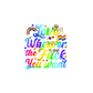 decal love whoever rainbow colors