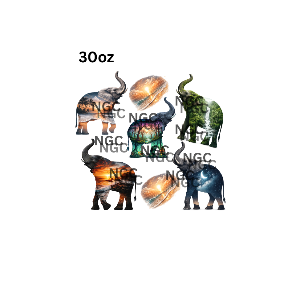 30oz elephants trunks up
