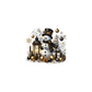 black gold snowman christmas3