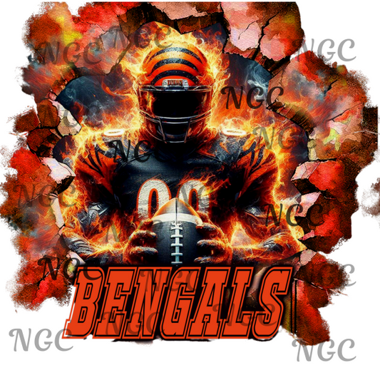 single decal bengals