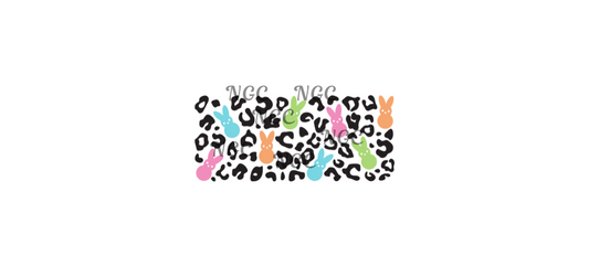 16oz loepard & peeps Easter