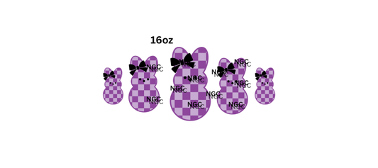 16oz easter peep purple