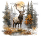 single decal deer5