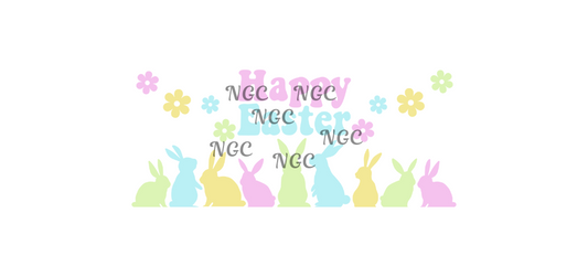16oz happy easter bright pastel colors