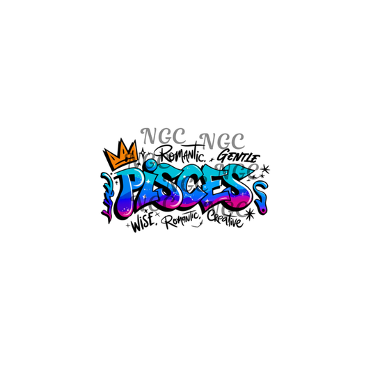 decal graffiti zodiac pisces