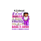 decal betty boop purple and pink sugar and spice