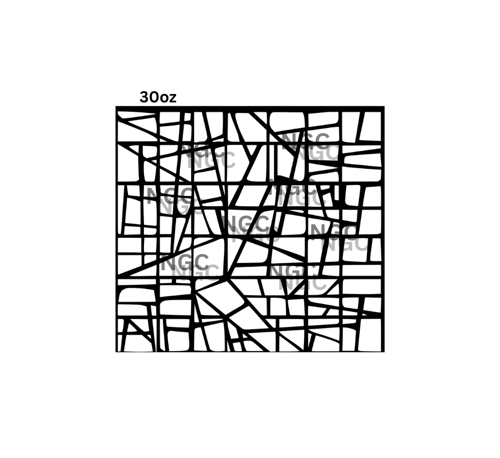 30oz stained glass tooled