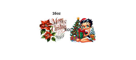 16oz betty boop merry christmas