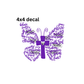 decal positive spiritual butterfly purple
