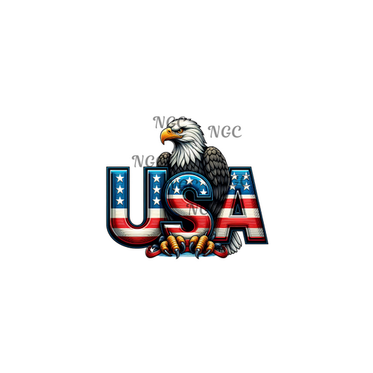 decal USA eagle patriotic