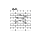 10x10 thin line black brick pattern