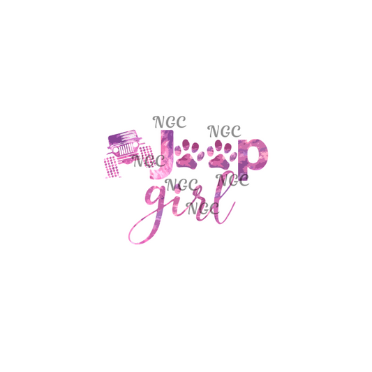 decal Jeep girl