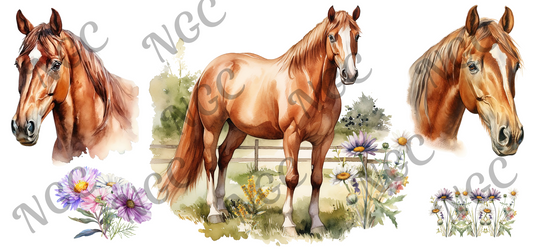 16oz wrap horse and horse heads