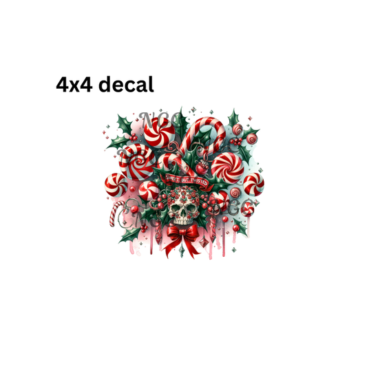 decal sweet but twisted small skull