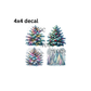 decal christmas trees