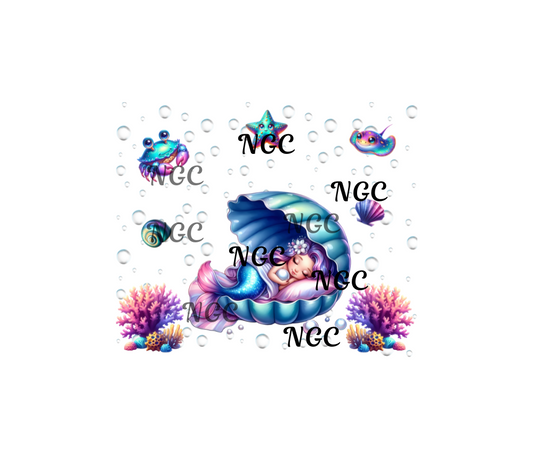 20oz wrap sleeping mermaid
