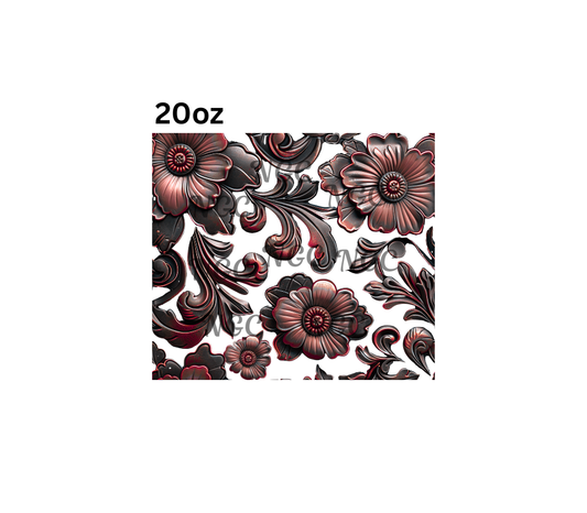 20oz bronze filigree flowers