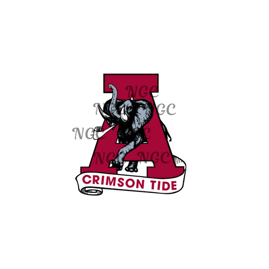 decal Alabama A with elephant
