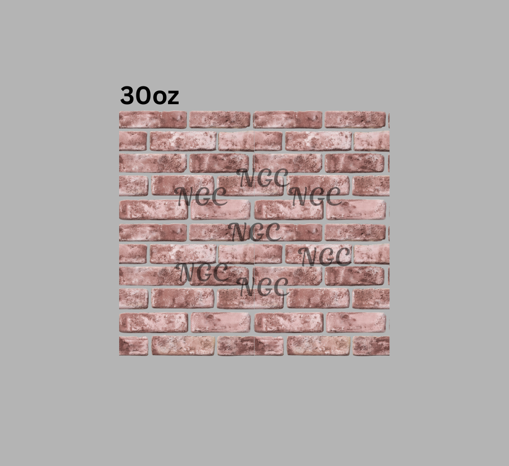 30oz bricks no mortar between