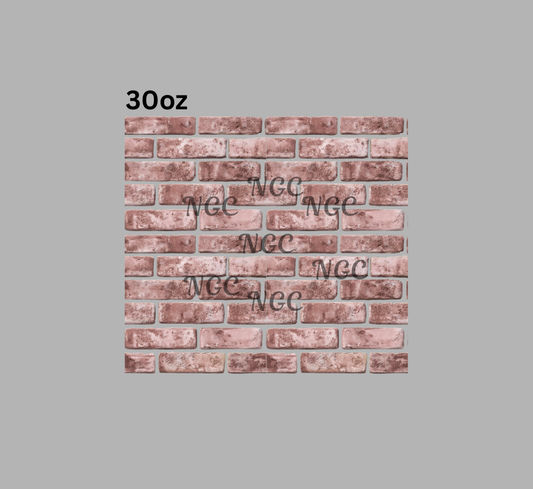 30oz bricks no mortar between