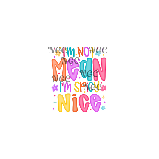decal I'm not mean